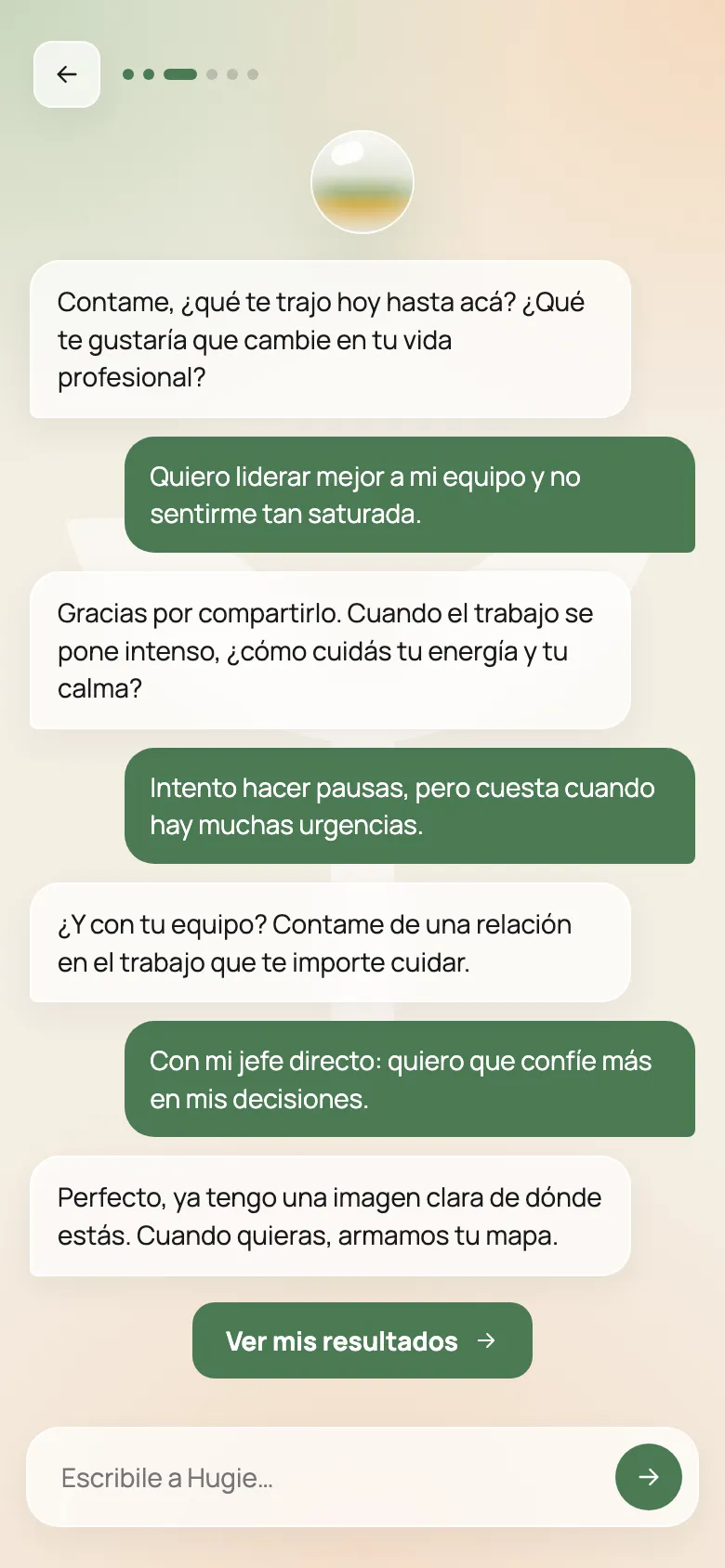 Conversación con Hugie