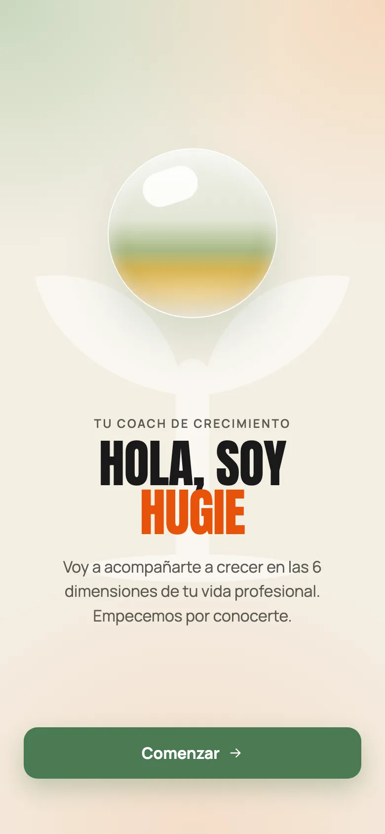 Hugie da la bienvenida