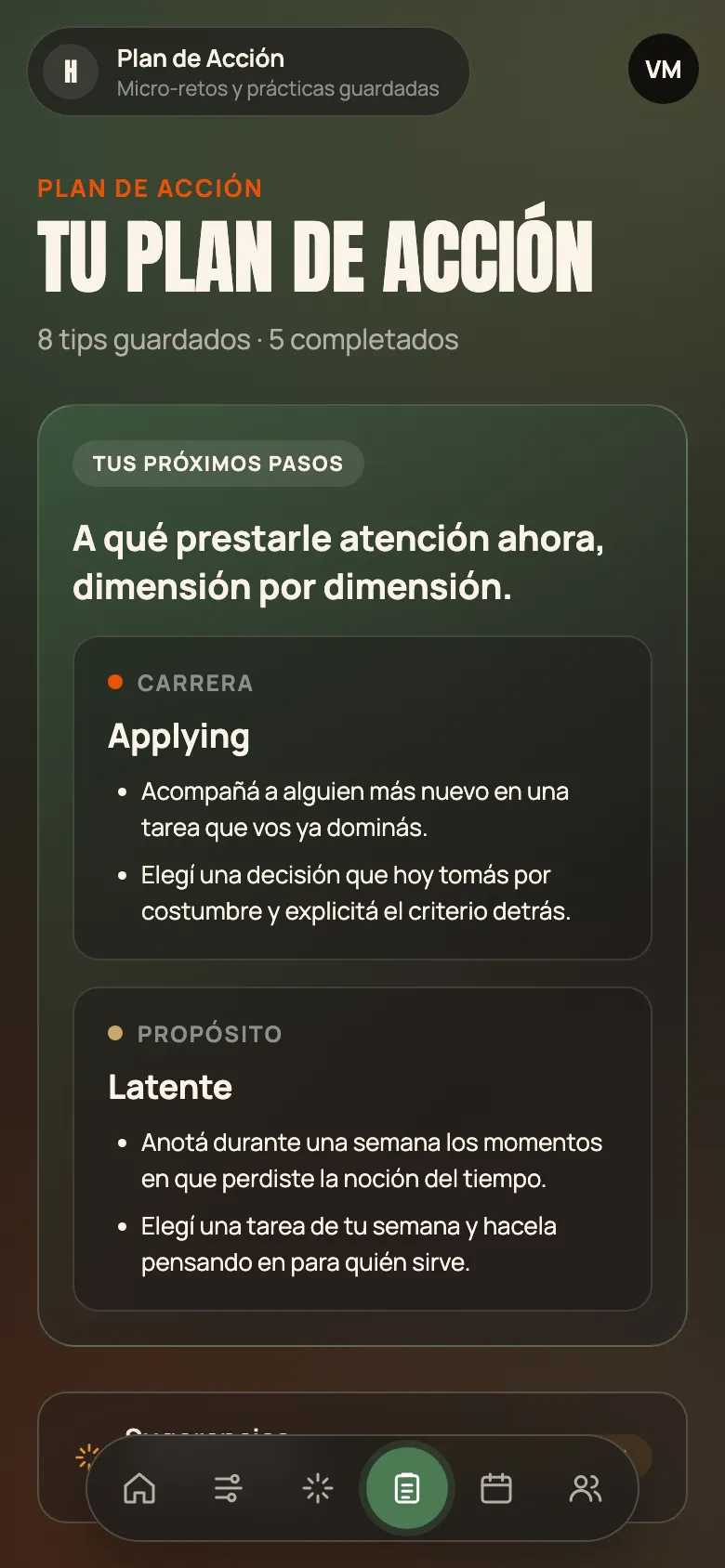 Plan de acción: Del contenido a la práctica